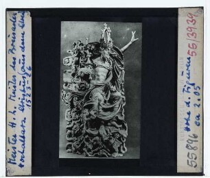 Meister HL, Hochaltarretabel des Breisacher Münsters : Figurenblock der Christus, herausgenommen