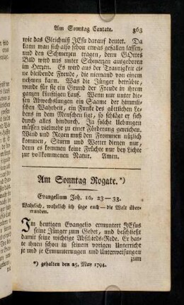 363-374, Am Sonntag Rogate
