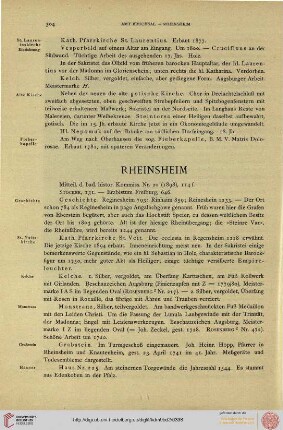 Rheinsheim, Stettfeld, Ubstatt, Untergrombach, Unteröwisheim