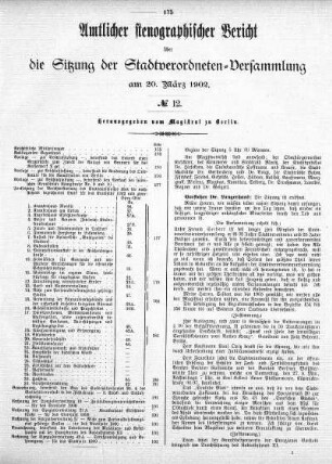 No. 12, 20. März 1902