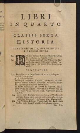 107-215, Classis Sexta. Historia