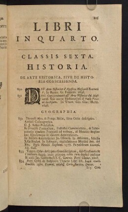 107-215, Classis Sexta. Historia