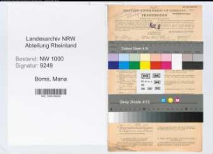 Entnazifizierung Maria Boms, geb. 22.03.1902 (Stenotypistin)