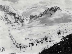 Skilift in den franz. Alpen, Val Claret