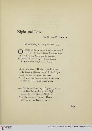 10: Night and love