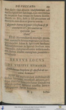 Sextus – Decimus Locus