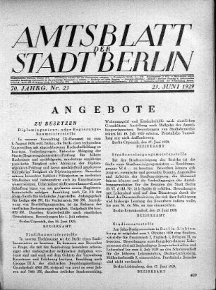 1929,25: Nr. 25, 23. Juni 1929