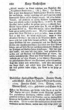 Brittisches theologisches Magazin. Bd.2.,St.1-3.