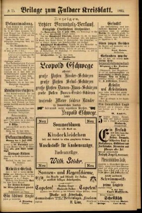 Zweite Ausgabe vom Donnerstag, den 27. Juni 1895.