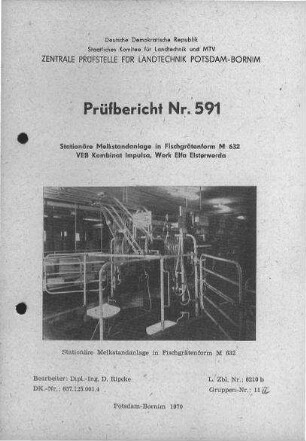 Stationäre Melkstandanlage M 632