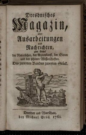 Des zweyten Bandes zweytes Stück.