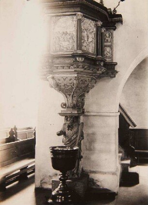 Ystad - Marienkirche, Kanzel ohne Deckel