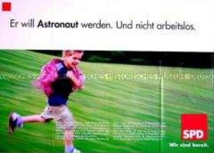 Wahlplakat der SPD zum Bundestagswahlkampf 1998