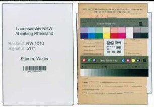Entnazifizierung Walter Stamm , geb. 14.09.1887 ()