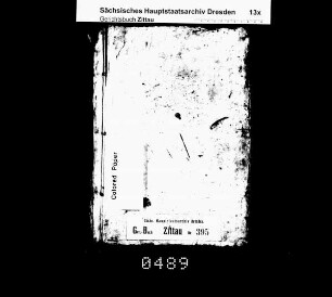 Konsensbuch der Ratsdörfer und der Stadt Zittau, Bd. 09