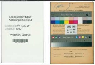 Entnazifizierung Gertrud Weichert , geb. 24.03.1898 (Lehrerin)