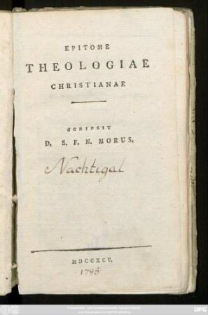 Epitome Theologiae Christianae