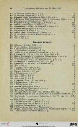 Übriges Europa (Nr.488-570)