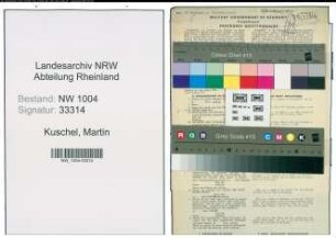 Entnazifizierung Martin Kuschel , geb. 15.10.1905 (Arbeiter)