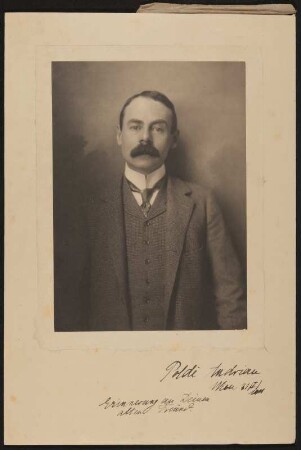 Porträt von Leopold von Andrian mit Widmung