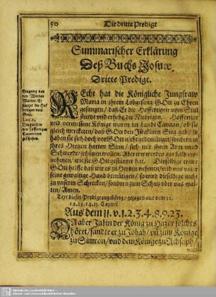 [Des Buchs Josuae. Dritte Predigt]