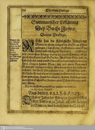 [Des Buchs Josuae. Dritte Predigt]
