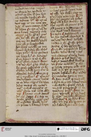aus einer Hs. des 14. Jhs.: Jakobus de Voragine, Vita s. Ambrosii