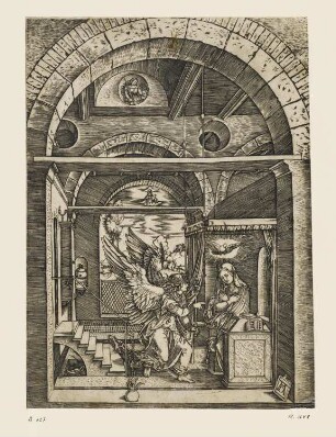 Verkündigung, Blatt 7 der Folge "Marienleben"
