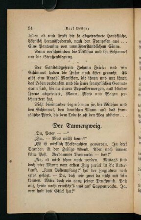 54-59, Der Tannenzweig