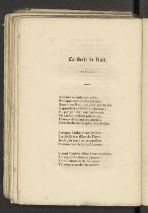 La Belle de Nuit.