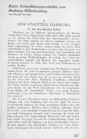 I. Der Stadtteil Harburg.