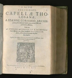 Decisiones Capellae Tholosanae