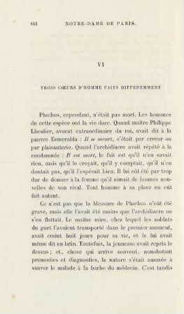 VI. Trois coeurs d'homme faits différemment