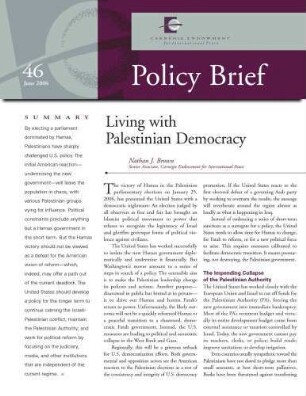 Living with Palestinian democracy
