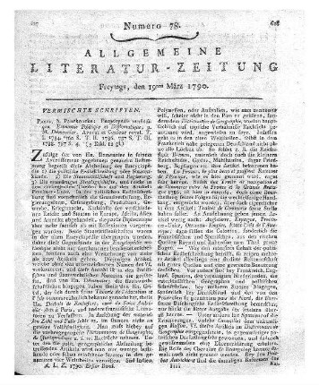 Berlinisches Ehestandsmagazin. Erstes Heft. Berlin 1788