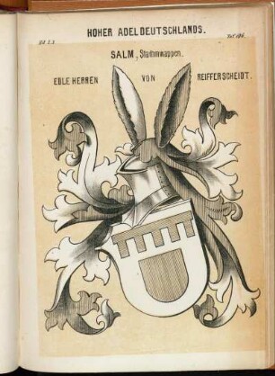 Taf. 196. Salm, Stammwappen. Edle Herren von Reifferscheidt.