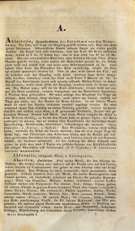 Encyklopädie der gesammten medicinischen und chirurgischen Praxis, mit Einschluss der Geburtshülfe, der Augenheilkunde und der Operativchirurgie, 1. A - H
