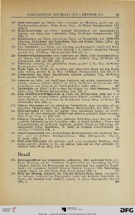 Metall (Nr. 238-244)