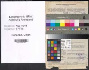 Entnazifizierung Ulrich Schoebe , geb. 30.08.1905 (Lehrer)
