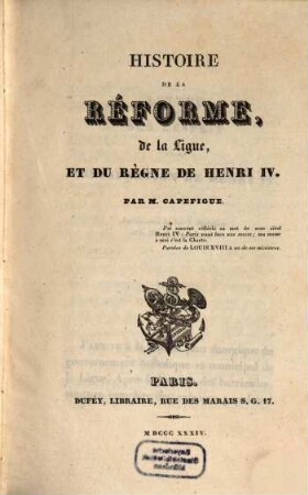 Histoire de la réforme, de la ligue, et du règne de Henri IV., 5