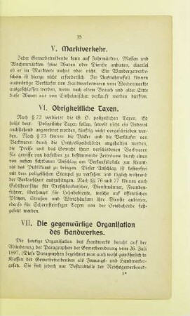 VI. Obrigkeitliche Taxen