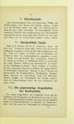 VI. Obrigkeitliche Taxen