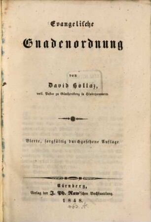 Evangelische Gnadenordnung