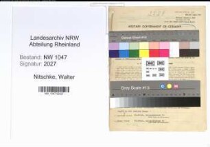 Entnazifizierung Walter Nitschke , geb. 12.05.1896 (Polizist)