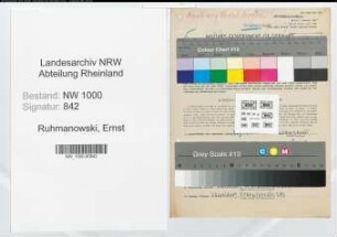 Entnazifizierung Ernst Ruhmanowski, geb. 01.04.1901 (Lagerarbeiter)