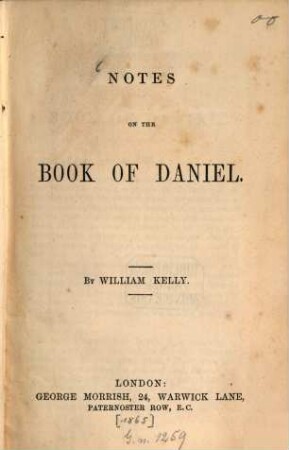 Notes on the Book of Daniel