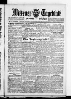 Wittener Tageblatt : verbunden mit der Annener Zeitung