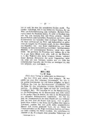 1813-1913 : (nach einem Vortrag im Lehrerverein zu Königsberg)
