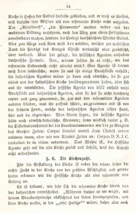 §. 6. Die Kirchenzucht.