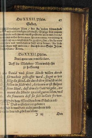 Der XXXII. Psalm.